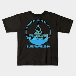 Blue Wave 2020 Election Democrat Anti Trump Vote Kids T-Shirt